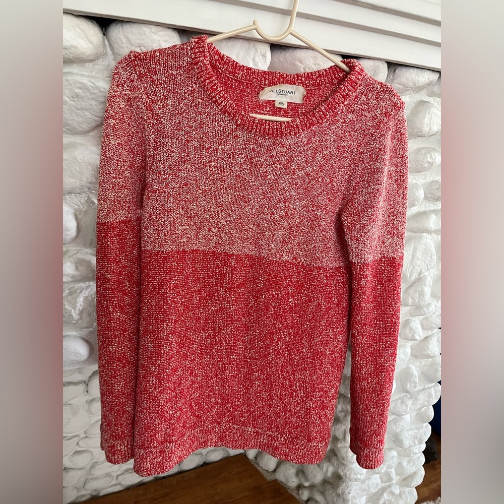 Jill Stuart red sweater in petite small. Excellent condition